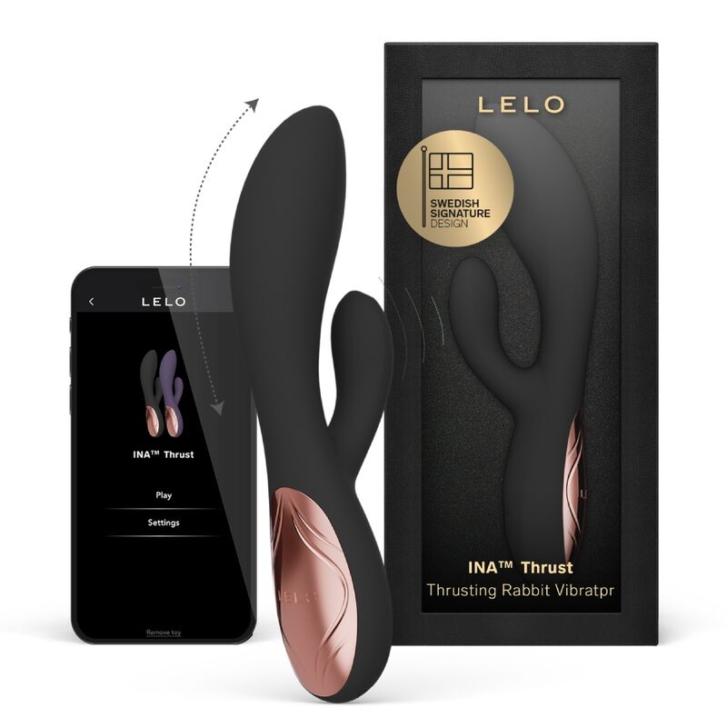 LELO - INA VIBRATORE A SPINTA THRUST RABBIT NERO – Vibratori di coniglio