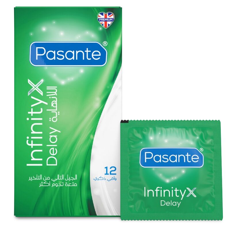 PASANTE - PRESERVATIVI DELAY INFINITY 12 UNITÀ – Gamma di piacere prolungata