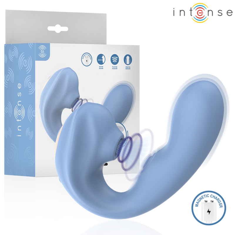 INTENSE - STIMOLATORE CLITORIDEO MULTIFUNZIONE GINA BLU – Vibratori HI-TECH