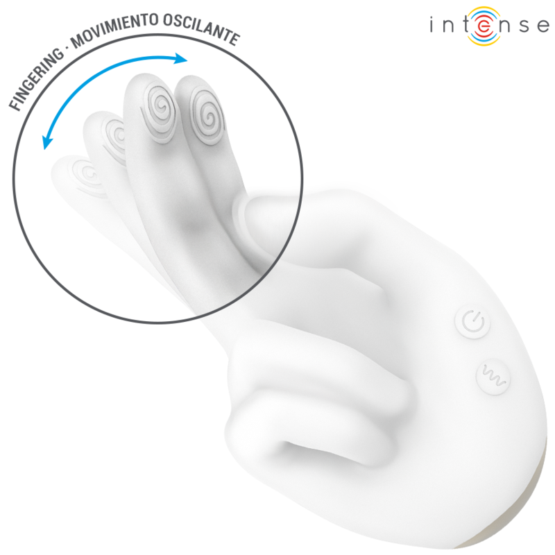 INTENSE - JIMMY STIMOLATORE MULTIFUNZIONE A FORMA DI MANO CON VIBRAZIONE E CALORE – Per il clitoride – foto 4