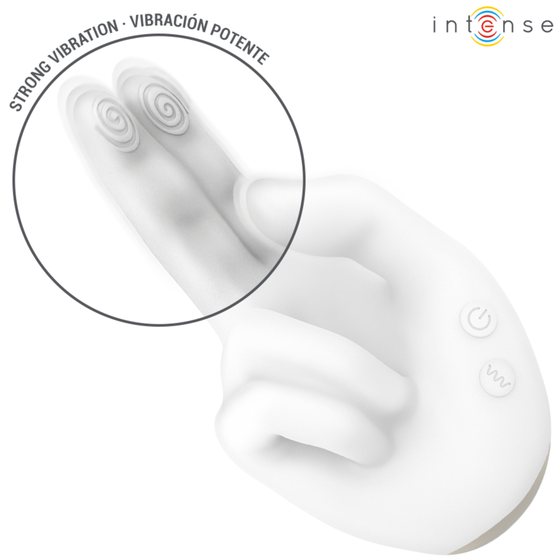 INTENSE - JIMMY STIMOLATORE MULTIFUNZIONE A FORMA DI MANO CON VIBRAZIONE E CALORE – Per il clitoride – foto 5