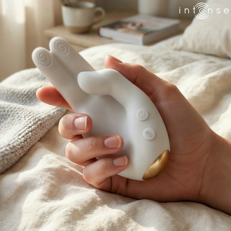 INTENSE - JIMMY STIMOLATORE MULTIFUNZIONE A FORMA DI MANO CON VIBRAZIONE E CALORE – Per il clitoride – foto 2
