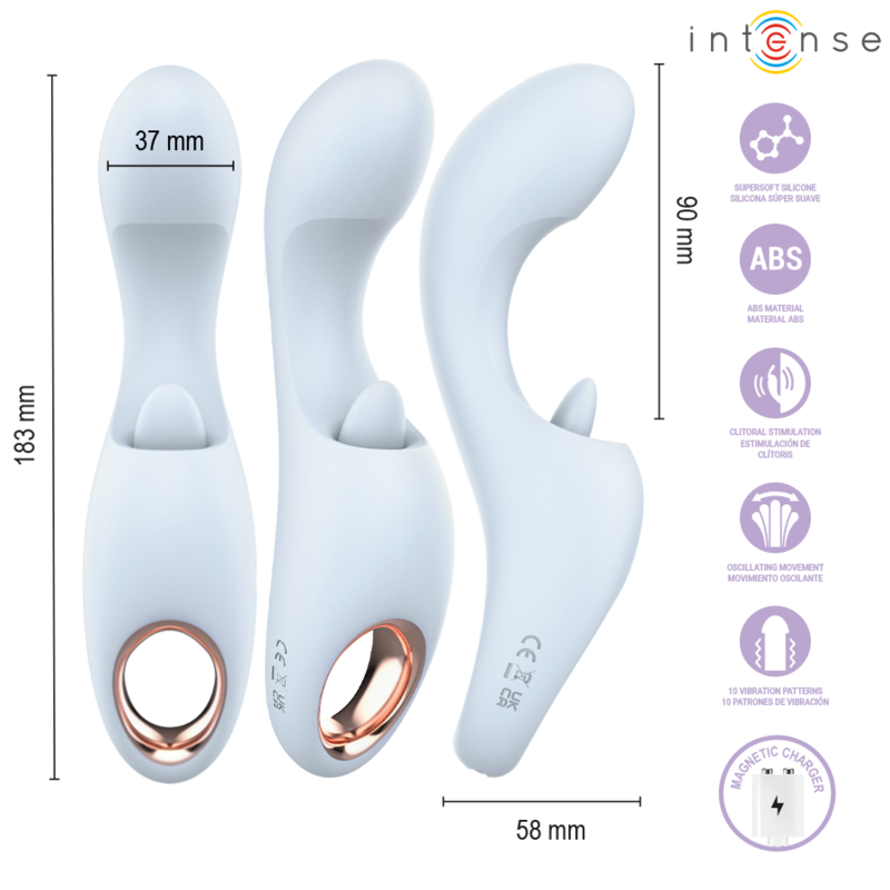 INTENSE - ANYA STIMOLATORE DI VIBRAZIONE E MOVIMENTO MULTIFUNZIONE – Vibratori HI-TECH – foto 4