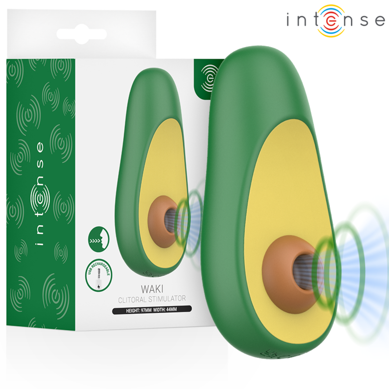 INTENSE - WAKI STIMOLATORE CLITORIDEO AD ASPIRAZIONE AVOCADO – Per il clitoride