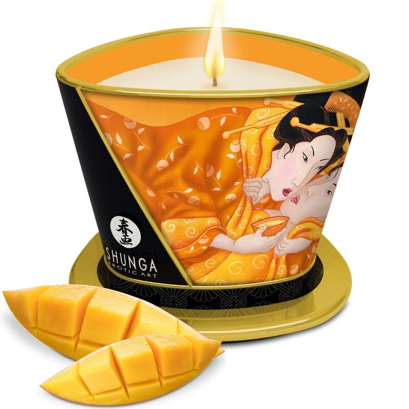 SHUNGA - CANDELA DA MASSAGGIO AL MANGO 170 ML – Candele da massaggio