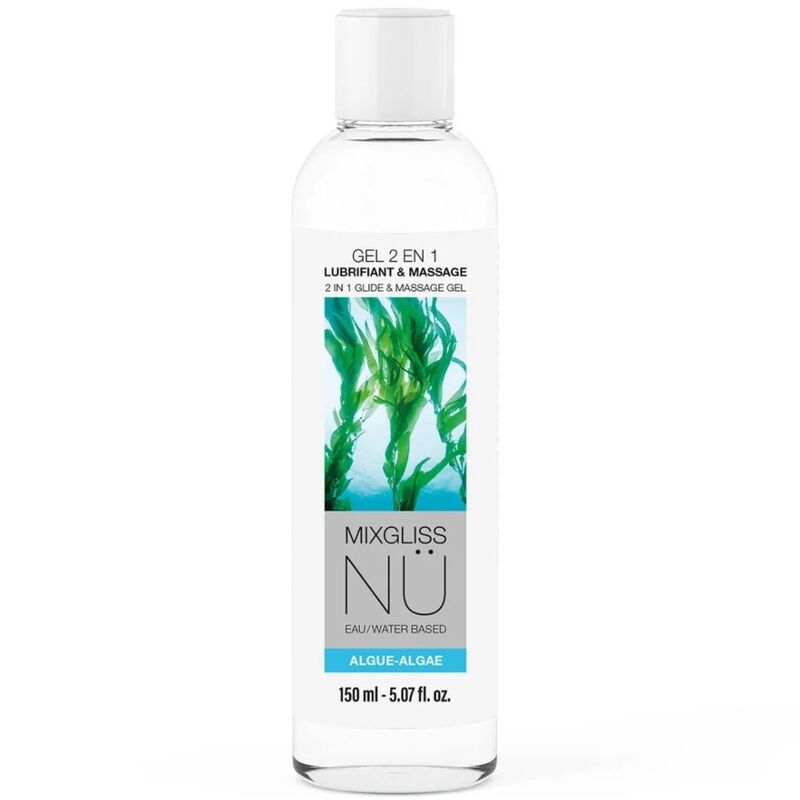 MIXGLISS - 2 IN 1 GEL LUBRIFICANTE E DA MASSAGGIO A BASE D'ACQUA NURU ALGAE 150 ML – Per i massaggi