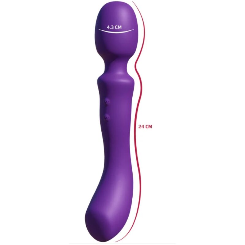 SHE.E.O - BACCHETTA MASSAGGIANTE VIBRANTE A DOPPIA ESTREMITÀ VIOLA – Vibratore WAND – foto 4