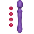 SHE.E.O - BACCHETTA MASSAGGIANTE VIBRANTE A DOPPIA ESTREMITÀ VIOLA – Vibratore WAND
