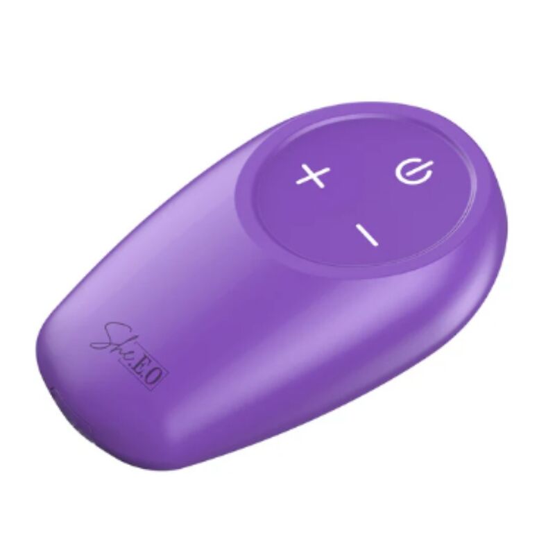 SHE.E.O - STIMOLATORE ANALE VIBRANTE ROTANTE CON TELECOMANDO VIOLA – Vibratori anali – foto 6