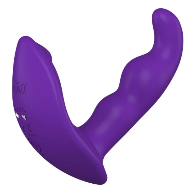 SHE.E.O - STIMOLATORE ANALE VIBRANTE ROTANTE CON TELECOMANDO VIOLA – Vibratori anali – foto 4