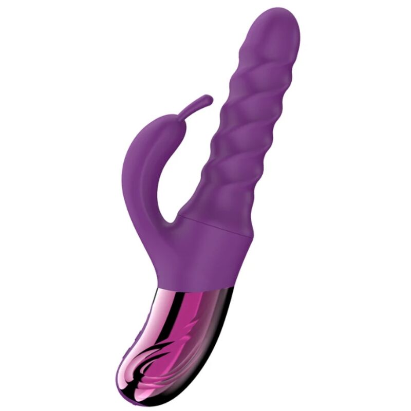 SHE.E.O - VIBRATORE A SPIRALE CON CONIGLIO VIOLA – Vibratori di coniglio – foto 2