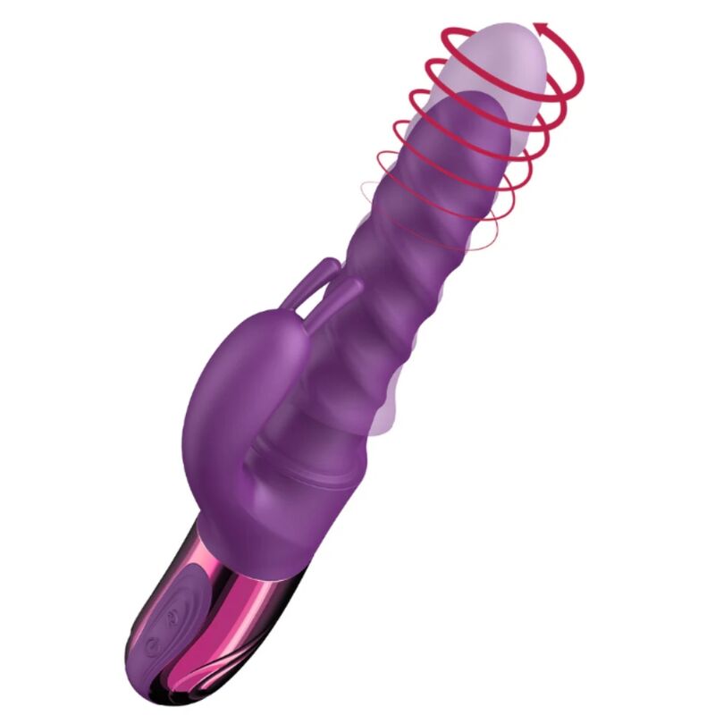 SHE.E.O - VIBRATORE A SPIRALE CON CONIGLIO VIOLA – Vibratori di coniglio