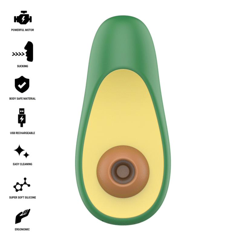 INTENSE - WAKI STIMOLATORE CLITORIDEO AD ASPIRAZIONE AVOCADO – Per il clitoride – foto 2
