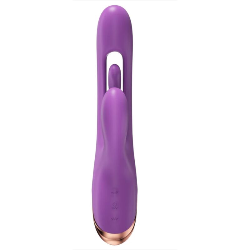 SHE.E.O - VIBRATORE PER IL PUNTO G A FORMA DI CONIGLIO CON MOVIMENTO DIGITALE VIOLA – Vibratori di coniglio – foto 3