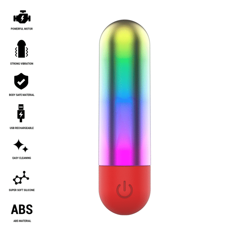 INTENSE - DEBBIE PROIETTILE VIBRANTE PER CLITORIDE RAINBOW – Mini vibratori – foto 2