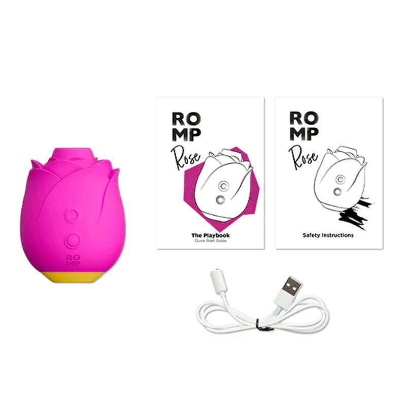 ROMP - ROSE 2.0 STRUMENTO DI ASPIRAZIONE CLITORIDEA A FORMA DI ROSA – Stimolatore d'aria con vibrazione – foto 6