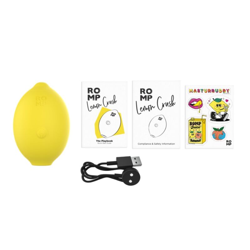 ROMP - LEMON CRUSH PLEASURE AIR STIMOLATORE CLITORIDEO GIALLO – Per il clitoride – foto 12