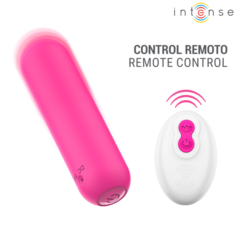 INTENSE - JUDY VIBRATORE RICARICABILE A FORMA DI BULBO CON TELECOMANDO ROSA – Telecomando – foto 2