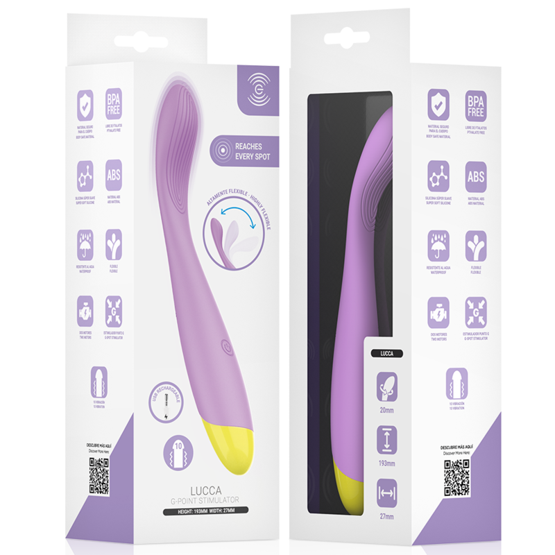 INTENSE - LUCCA STIMOLATORE DEL PUNTO G FLESSIBILE RICARICABILE TRAMITE USB – Vibratori HI-TECH – foto 8