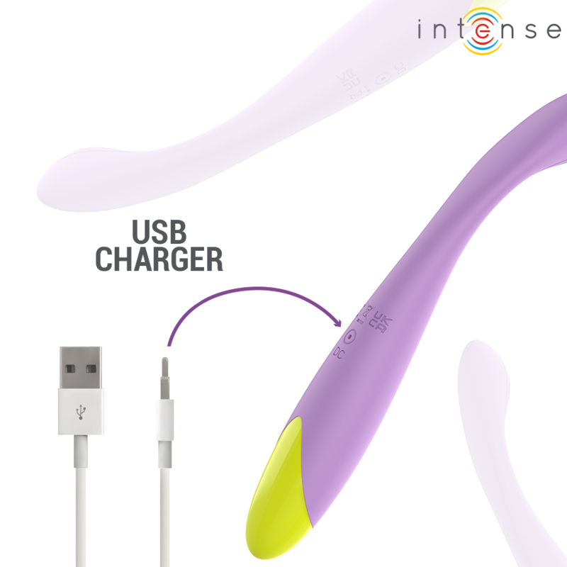 INTENSE - LUCCA STIMOLATORE DEL PUNTO G FLESSIBILE RICARICABILE TRAMITE USB – Vibratori HI-TECH – foto 5