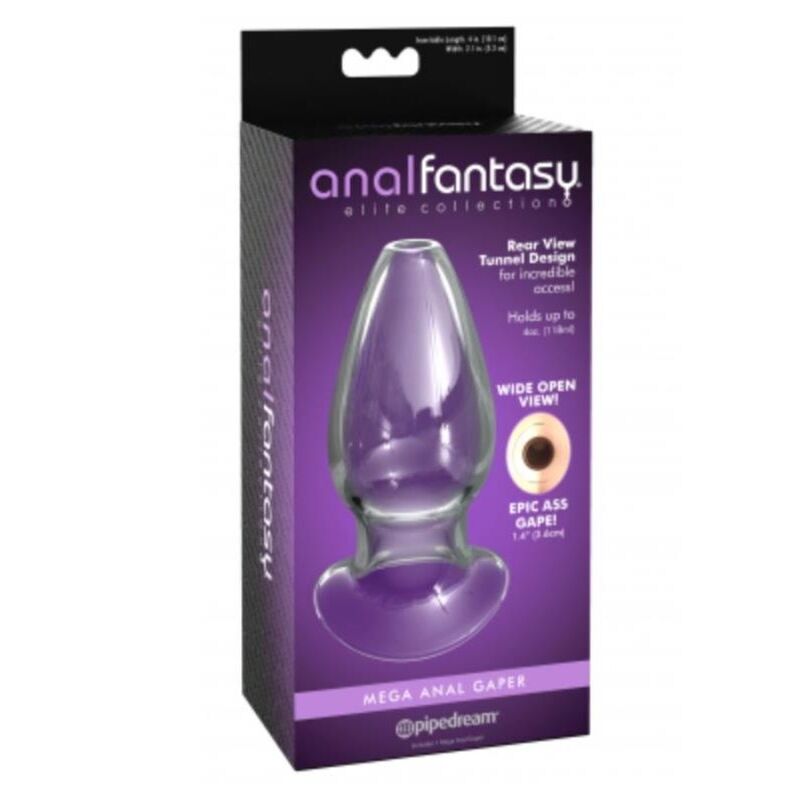 ANAL FANTASY ELITE - MEGA ANAL GAPER PLUG ANALE TRASPARENTE – Tappi anali – foto 3