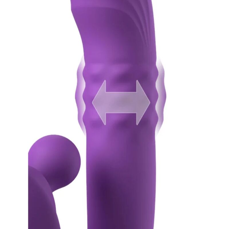 FANTASY FOR HER - HARMONI PRO VIBRATORE A CONIGLIO VIOLA PER LA STIMOLAZIONE DEL PUNTO G E DEL CLITORIDE – Vibratori di coniglio – foto 4