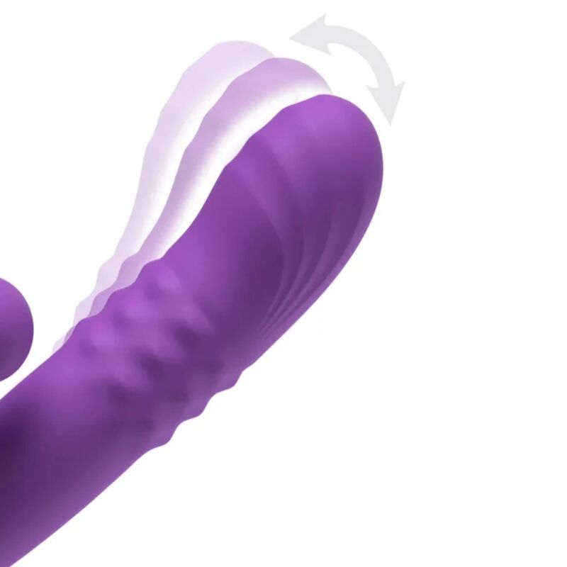 FANTASY FOR HER - HARMONI PRO VIBRATORE A CONIGLIO VIOLA PER LA STIMOLAZIONE DEL PUNTO G E DEL CLITORIDE – Vibratori di coniglio – foto 6