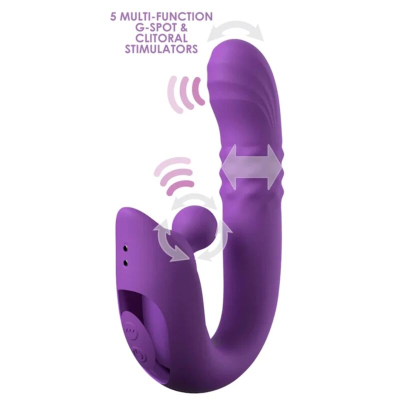 FANTASY FOR HER - HARMONI PRO VIBRATORE A CONIGLIO VIOLA PER LA STIMOLAZIONE DEL PUNTO G E DEL CLITORIDE – Vibratori di coniglio – foto 2