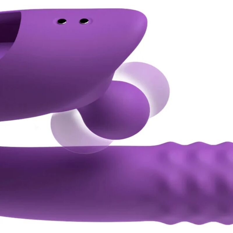 FANTASY FOR HER - HARMONI PRO VIBRATORE A CONIGLIO VIOLA PER LA STIMOLAZIONE DEL PUNTO G E DEL CLITORIDE – Vibratori di coniglio – foto 5