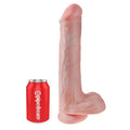 KING COCK - DILDO REALISTICO CON TESTICOLI E VENTOSA 38 CM COLOR CARNE – Peni realistici