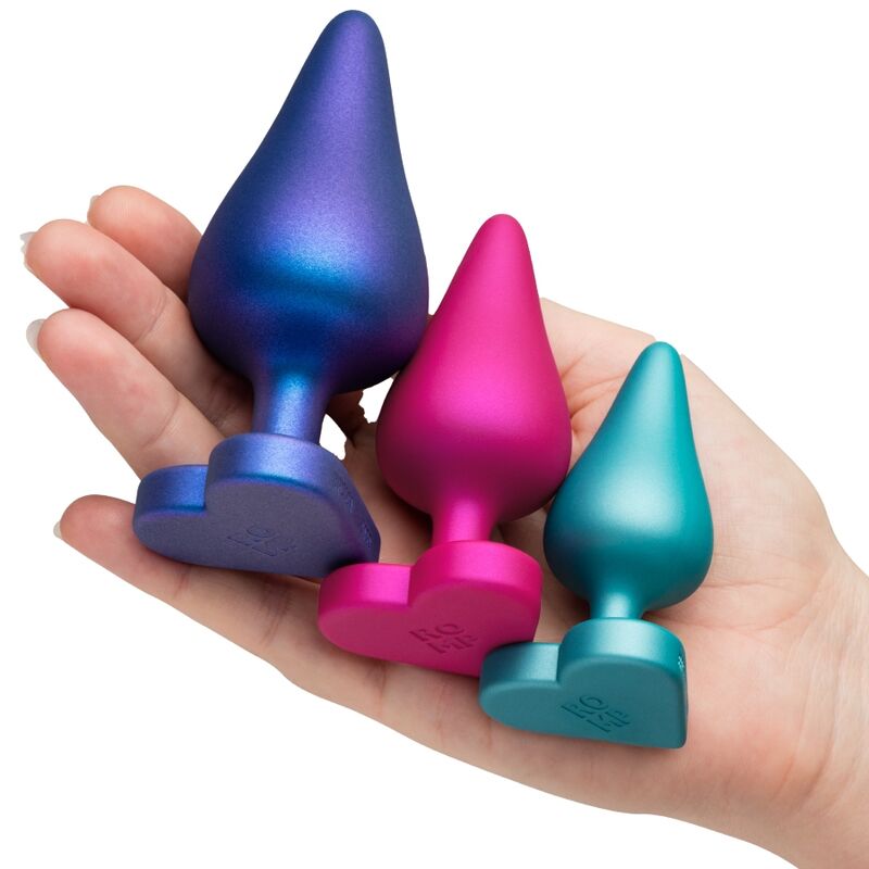 ROMP - KIT PER ALLENAMENTO ANALE LUSTER S/M/L CON BASE A FORMA DI CUORE – Tappi anali – foto 5