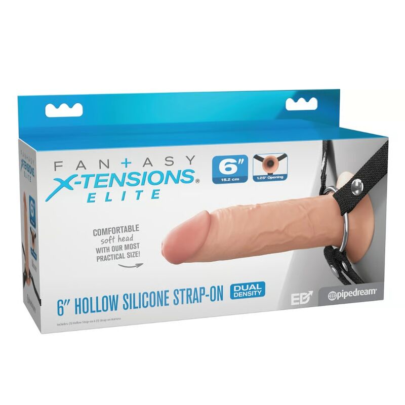 FANTASY X-TENSIONS ELITE - STRAP-ON IN SILICONE CAVO DA 15,2 CM – Cablaggi cavi