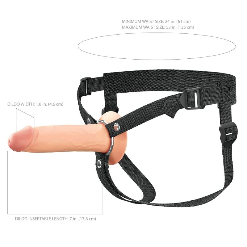 FANTASY X-TENSIONS ELITE - STRAP-ON IN SILICONE CAVO DA 17,8 CM – Imbracature senza vibrazioni – foto 6