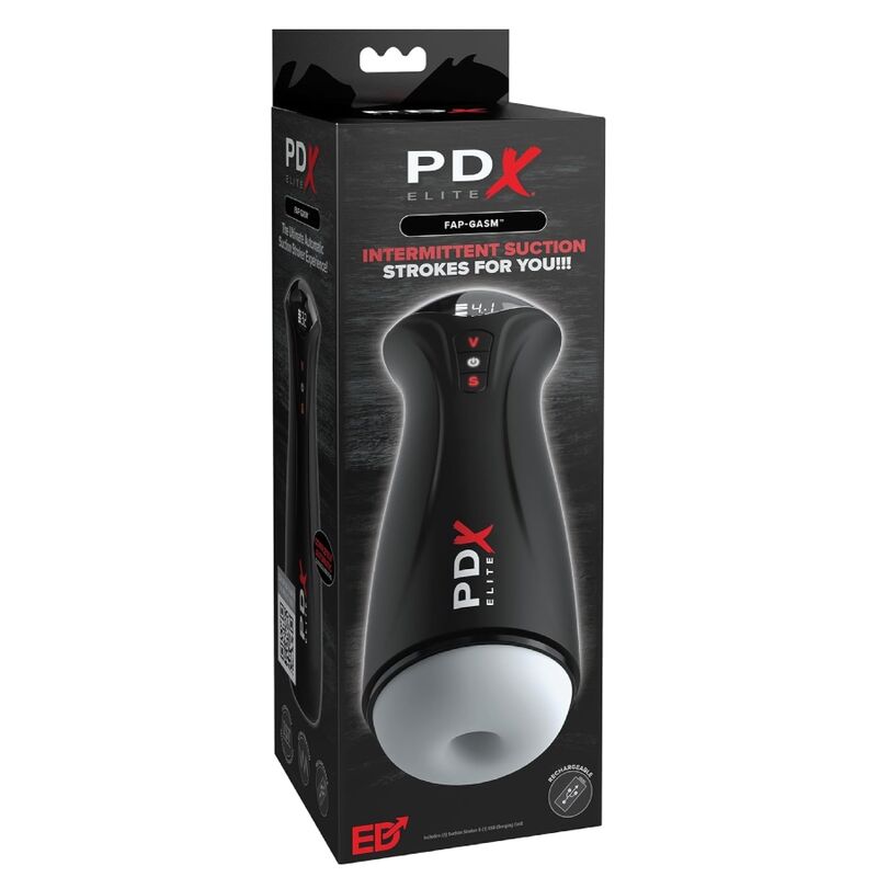 PDX ELITE - MASTURBATORE MASCHILE TRASPARENTE FAP-GASM CON ASPIRAZIONE INTERMITTENTE – Masturbatore automatico – foto 5