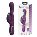 PRETTY LOVE - VIBRATORE A FORMA DI CONIGLIO LOURSEN CON MOVIMENTO DI SPINTA E 7 VIBRAZIONI, RICARICABILE TRAMITE USB, VIOLA – Vibratori di coniglio