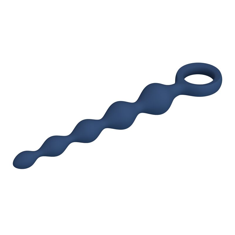 MR PLAY - PERLE ANAL IN SILICONE BLU E PLUG ANAL 20,4 CM – Perline anali – foto 7