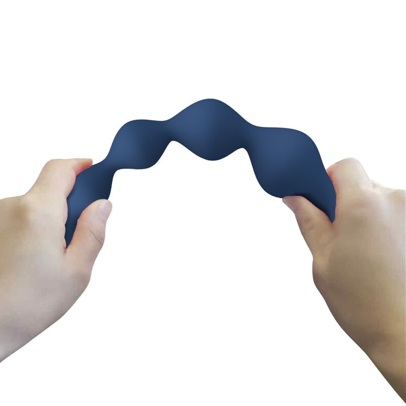 MR PLAY - PERLE ANAL IN SILICONE BLU E PLUG ANAL 20,4 CM – Perline anali – foto 8