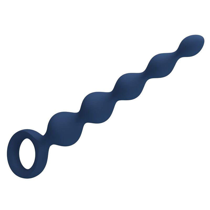 MR PLAY - PERLE ANAL IN SILICONE BLU E PLUG ANAL 20,4 CM – Perline anali – foto 6
