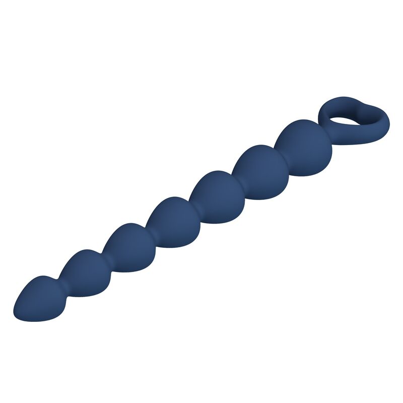 MR PLAY - PERLE ANALALI IN SILICONE BLU E PLUG ANAL 26,7 CM – Perline anali – foto 7