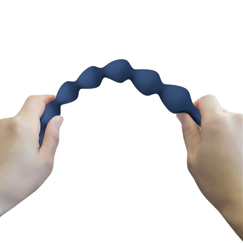 MR PLAY - PERLE ANALALI IN SILICONE BLU E PLUG ANAL 26,7 CM – Perline anali – foto 6