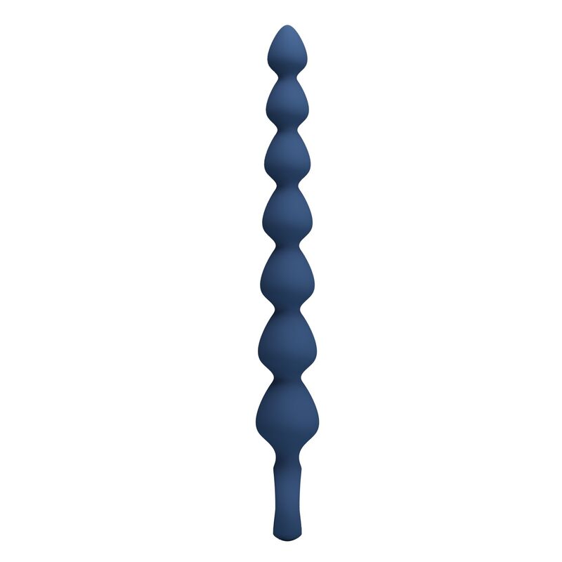 MR PLAY - PERLE ANALALI IN SILICONE BLU E PLUG ANAL 26,7 CM – Perline anali – foto 5