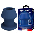 MR PLAY - JACK BLUE PLUG ANALE CAVO IN SILICONE TAGLIA M – Tappi anali