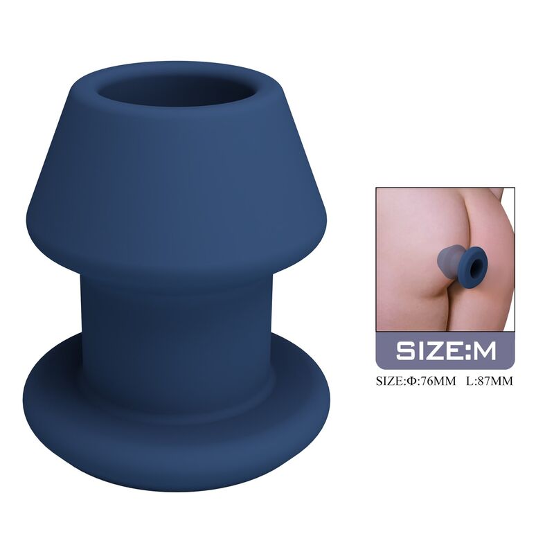 MR PLAY - JACK BLUE PLUG ANALE CAVO IN SILICONE TAGLIA M – Tappi anali – foto 2