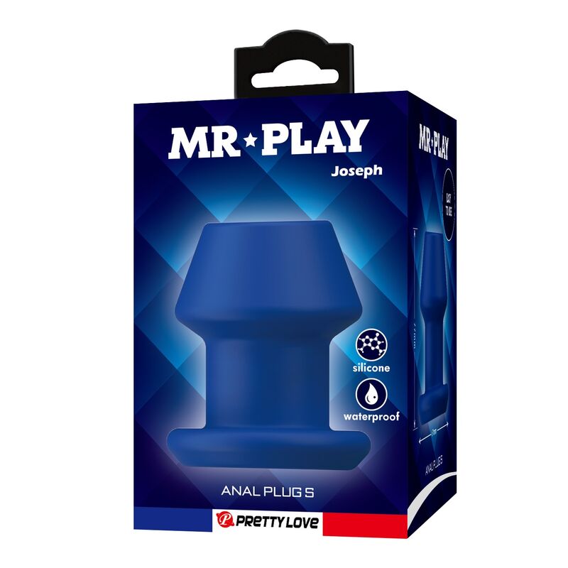 MR PLAY - JACK BLUE PLUG ANALE CAVO IN SILICONE TAGLIA S – Tappi anali – foto 3