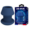 MR PLAY - JACK BLUE PLUG ANALE CAVO IN SILICONE TAGLIA S – Tappi anali