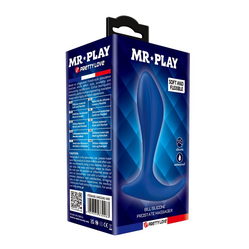 MR PLAY - MASSAGGIATORE PROSTATICO BLU – Tappi anali – foto 4