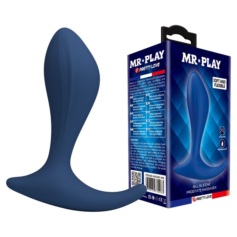 MR PLAY - MASSAGGIATORE PROSTATICO BLU – Tappi anali – foto 2