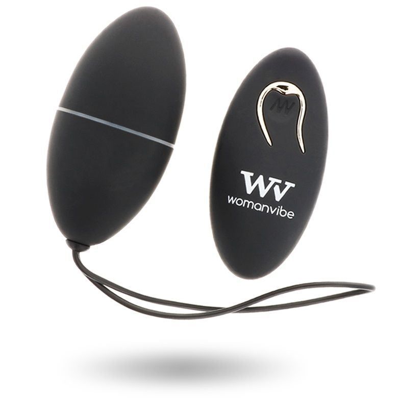 WOMANVIBE - ALSAN EGG TELECOMANDO NERO SILICONE NERO – Telecomando