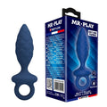MR PLAY - PLUG ANALE TESTURIZZATO CON ANELLO BLU S – Tappi anali