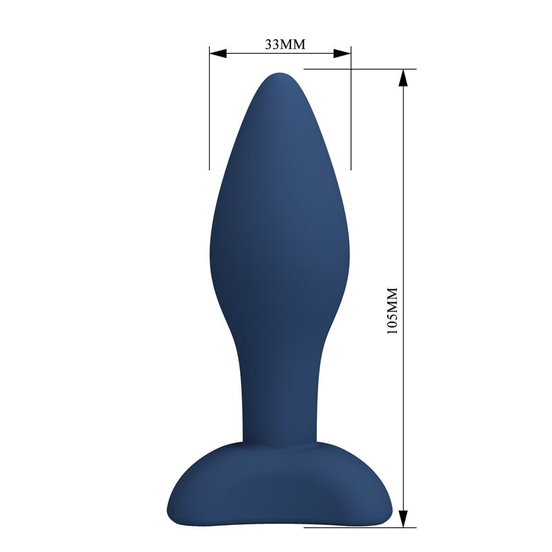 MR PLAY - PLUG ANALE CONICO IN SILICONE BLU M – Tappi anali – foto 8